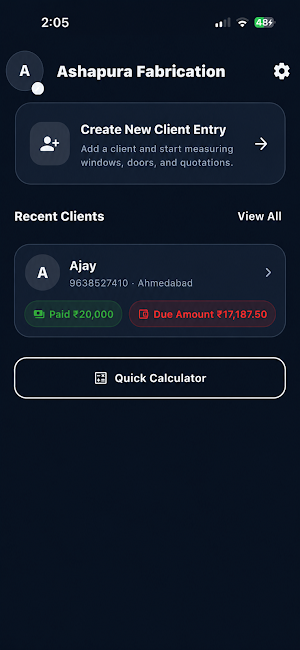 AluPilot: Aluminium Section Screenshot 2