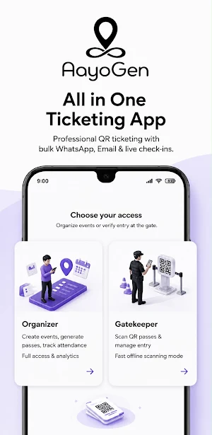 Aayogen: QR Ticketing Screenshot 0