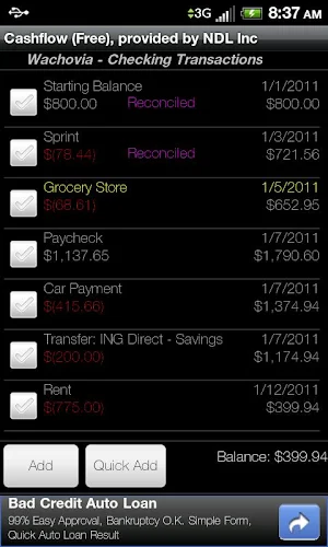 Cashflow (Free) Screenshot 1