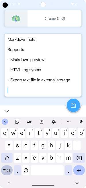 Markdown Note Screenshot 0
