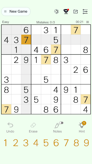 Classic Sudoku - puzzle brain Screenshot 0