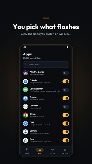 Notification flashlight Screenshot 1