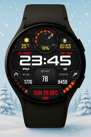 Nexus Digital Watch Face Screenshot 0