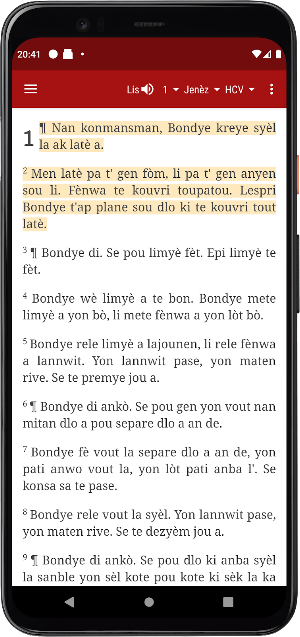 Bible Haitian Creole Version Screenshot 1