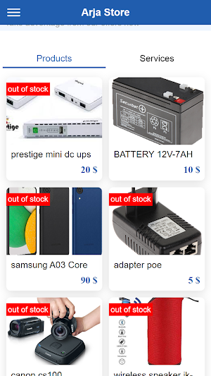 Arja Store Screenshot 1