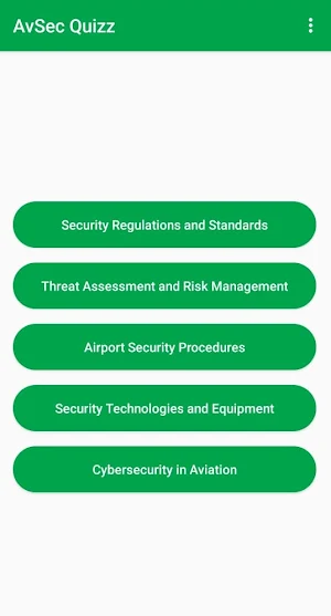 AvSec Quiz App Screenshot 0