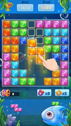 Puzzle Block Ocean Fish Screenshot 3