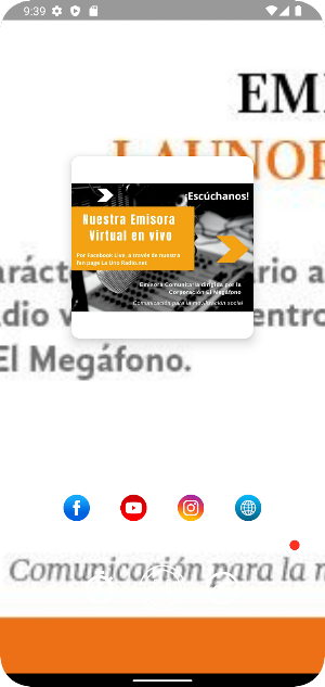 Corporación El Megáfono Screenshot 2