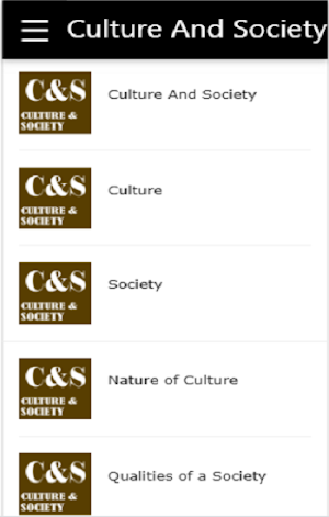 Culture and Society Screenshot 0