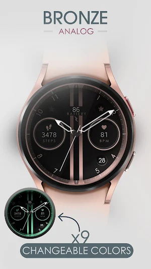 Bronze Analog Watch Face Screenshot 2