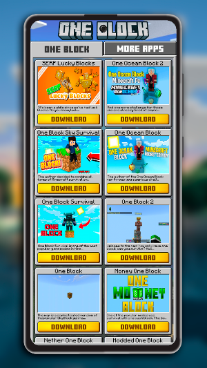 One Block Mod for Minecraft PE Screenshot 0