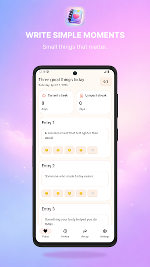 Gratitude Journal Screenshot 1