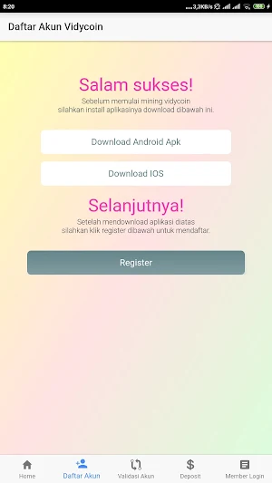 Mining Vidycoin Screenshot 2