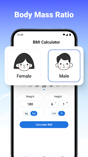 BMI Calculator - Ideal Weight Screenshot 1
