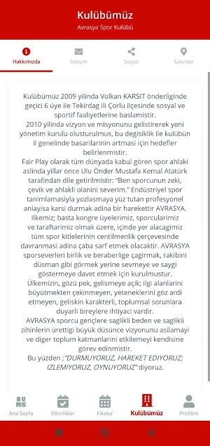 Avrasya Spor Kulübü Screenshot 2
