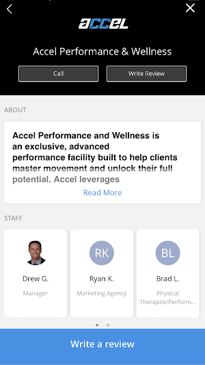 Accel Performance & Wellness Screenshot 2