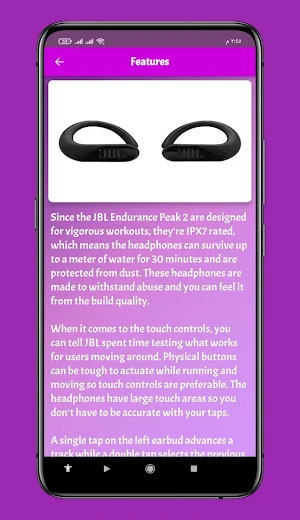 JBL Endurance Peak 2 Guide Screenshot 3