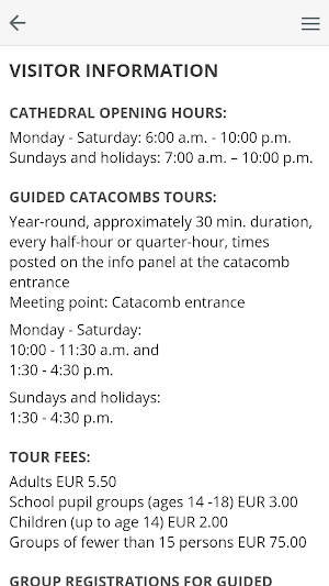 St. Stephen’s Catacombs Guide Screenshot 1