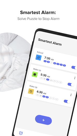 Smartest Alarm: Solve Puzzle to Stop Alarm Screenshot 1