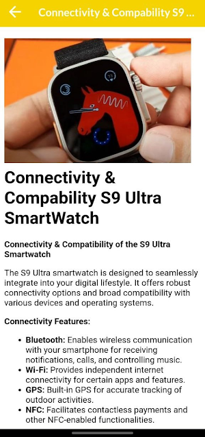 S9 Ultra SmartWatch App Guide Screenshot 2