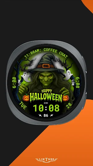 Spooky Witch Watch Face 120 Screenshot 0