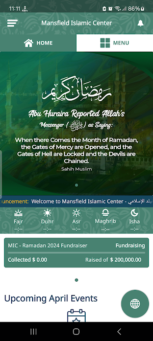 Mansfield Islamic Center Screenshot 1