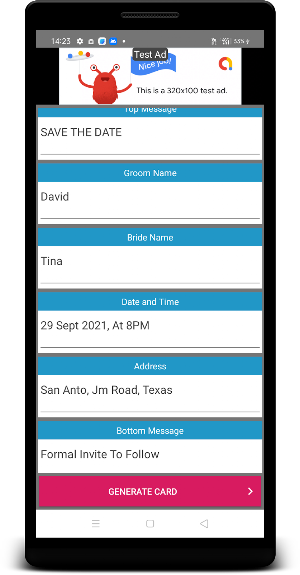 Save the Date Card Maker Screenshot 0