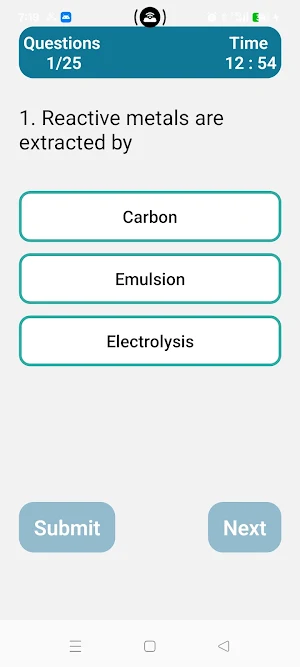 Chemistry Quiz Screenshot 0