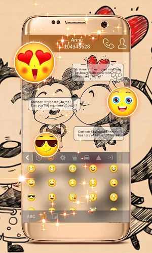 Cartoon Keyboard Theme screenshot 2