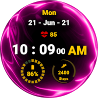 Fluid Pink Watch Face