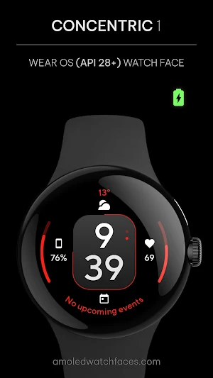 Concentric 1: Wear OS face Screenshot 0