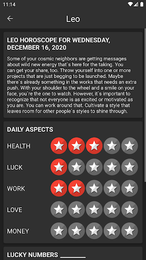 Advanced Horoscope + Wear Screenshot 3