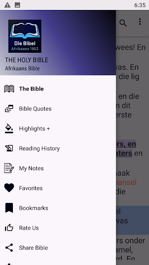 Afrikaans Bible Die Bybel Screenshot 1