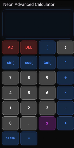 Neon Calculator Screenshot 2