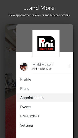 Pini Health Club Screenshot 3