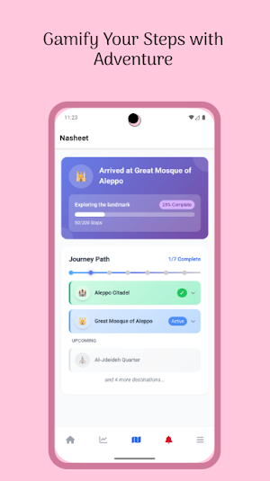 Nasheet: Walk Beyond Steps Screenshot 3