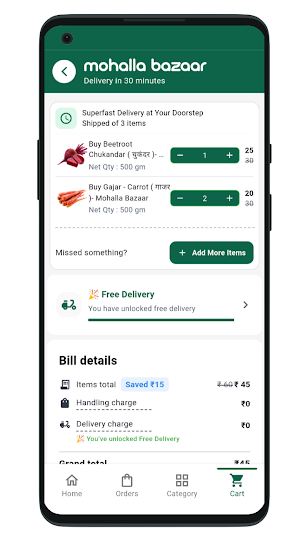 Mohalla Bazaar Shopping App Screenshot 2