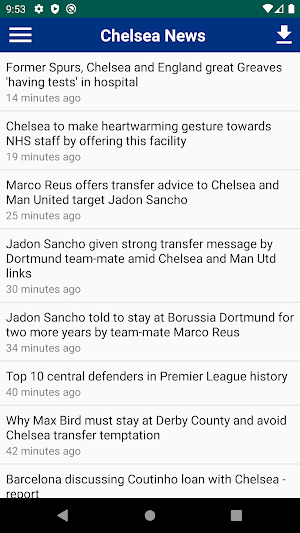 Chelsea Latest News Screenshot 0