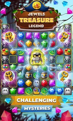 Jewels Treasures Match 3 Pro Screenshot 3