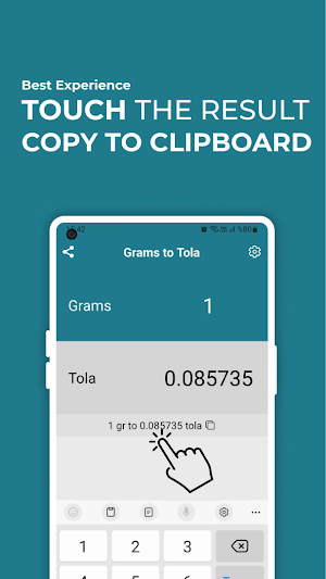 Grams to Tola Converter Screenshot 2