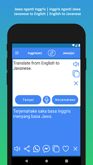 Jawa Inggris Penerjemah Screenshot 2