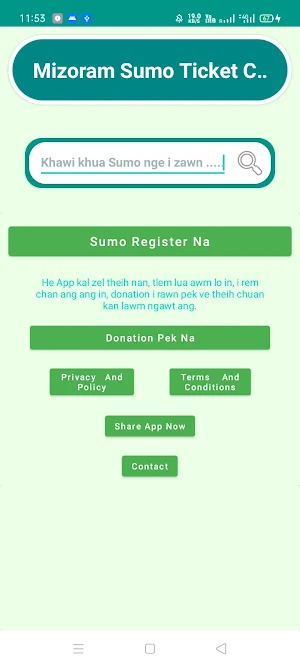 Mizoram Sumo Ticket Counter Screenshot 3