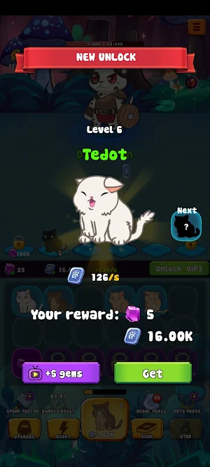 Merge Cats Battle Adventure Screenshot 2