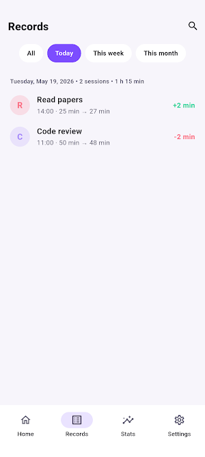 My Own Pomodoro: Focus Timer Screenshot 1