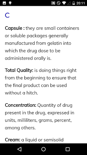 Pharmacological Dictionary Screenshot 3