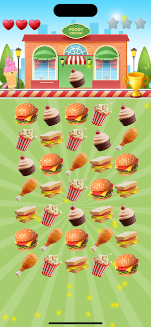 Foody Crush for Food Lovers Screenshot 1