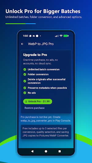 WebP to JPG Batch Converter Screenshot 3