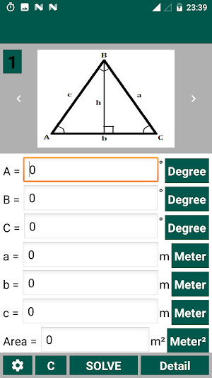 Trigonometry Calculator ( Triangle ) Screenshot 0