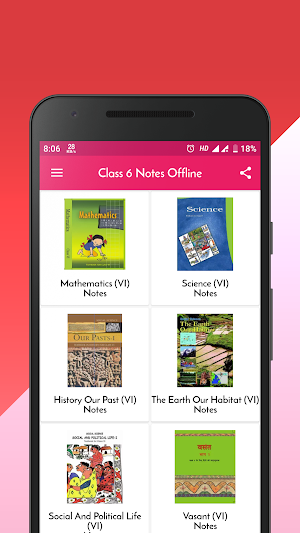 Class 6 Notes Offline Screenshot 0