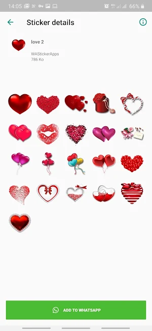 Amor Stickers Screenshot 1